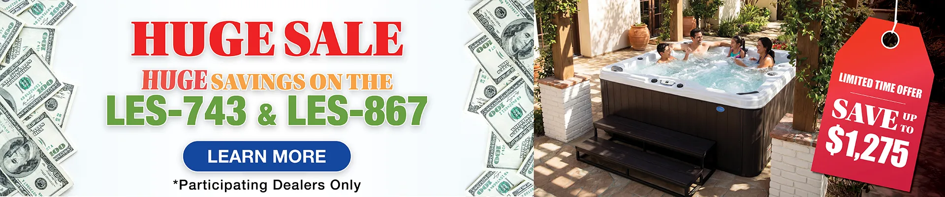 Calspas hot tub being used in a family setting - Waterbury